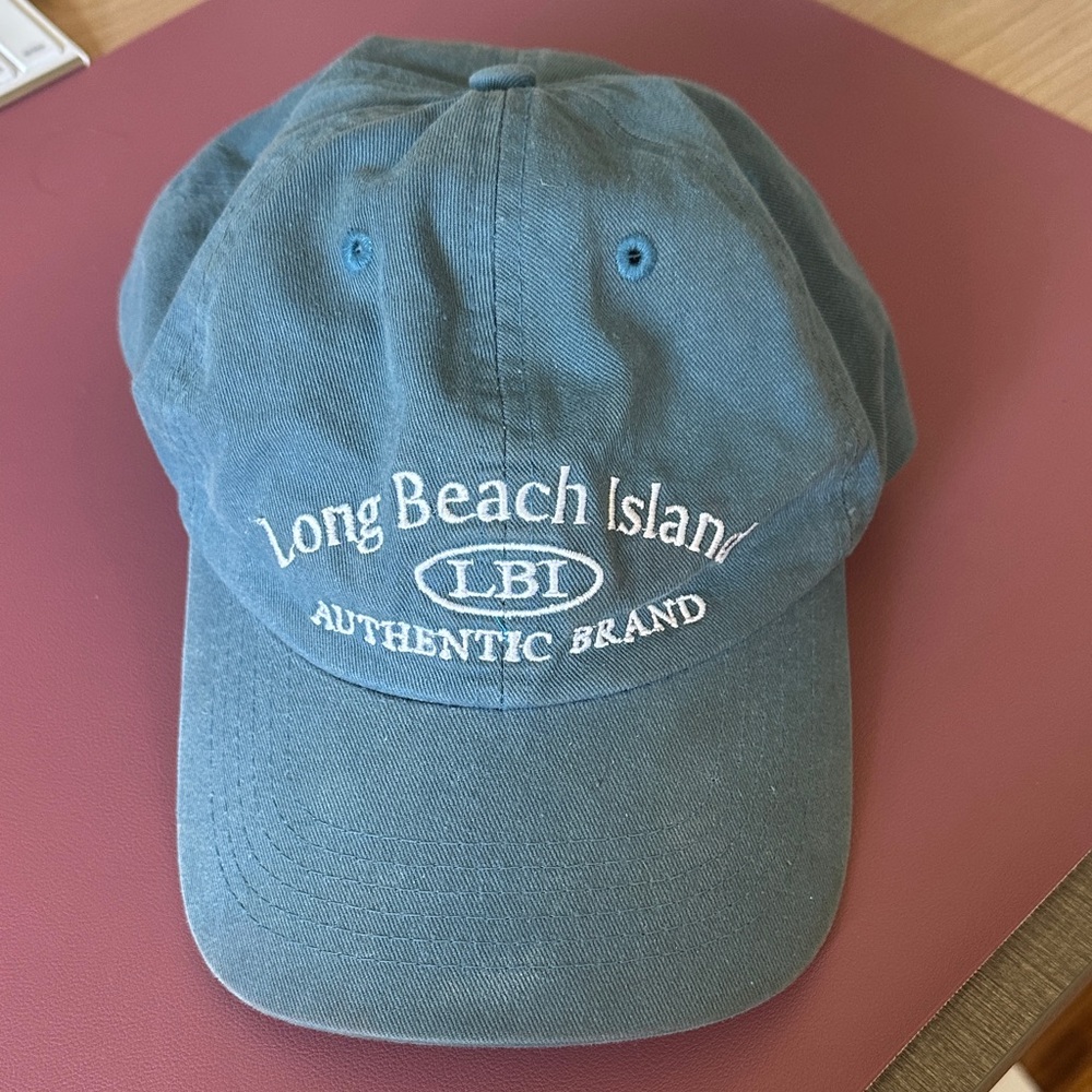 Long Beach Island (LBI) Blue Baseball Hat